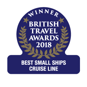 British Travel Awards 2018 Winner Best Small Ships Cruise Line